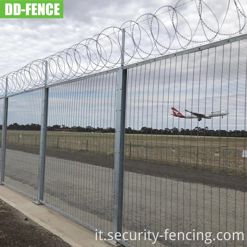 Galvanizzato 358 recinzione Polvera rivestita di sicurezza antipasto per la centrale ferroviario residenziale commerciale industriale